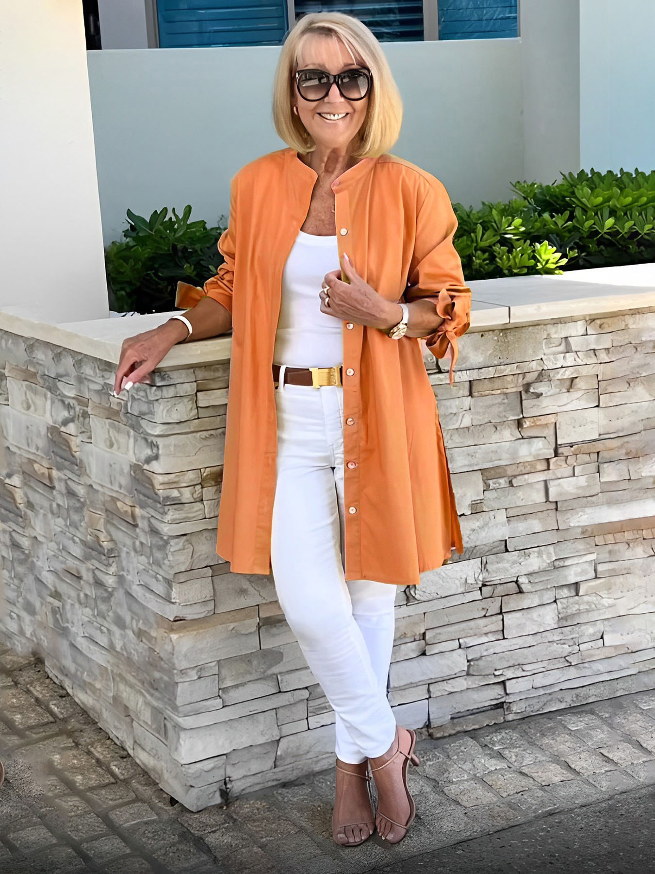 💥NOUVEAUX ARRIVANTS💥Vestes longues en coton de couleur unie pour femmes