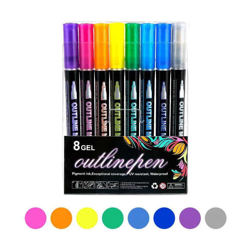 🎅Idée cadeau de Noël 49% de réduction - 🎁Stylos surligneurs Graffiti lumineux pour coloriage