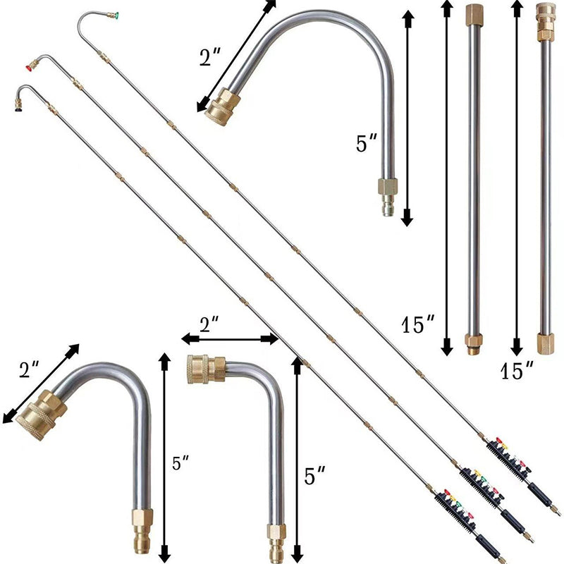 ⏰Livraison gratuite 60% de réduction✨Ensemble de Rallonge de Lance pour Nettoyeur à Haute Pression 4000PSI