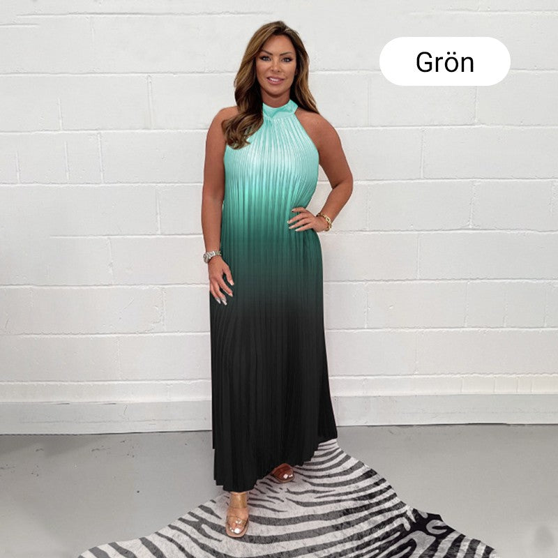 💟💃Robe sans manches à plis dégradés