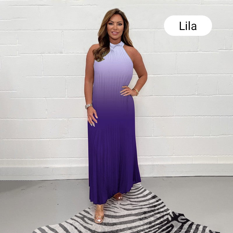 💟💃Robe sans manches à plis dégradés
