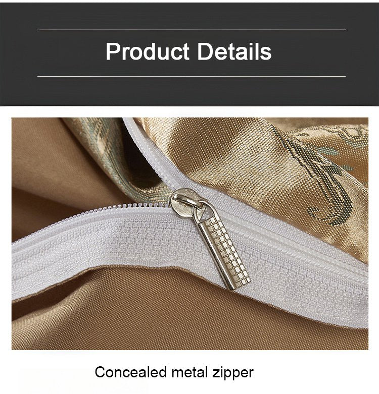 🔥Olympic Sale - 40%-49% de réduction + Livraison gratuite✈️🔥Livraison gratuite🔥Linge de lit luxueux en satin jacquard, 4 pièces