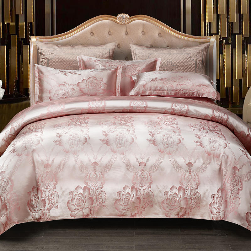 🔥Olympic Sale - 40%-49% de réduction + Livraison gratuite✈️🔥Livraison gratuite🔥Linge de lit luxueux en satin jacquard, 4 pièces