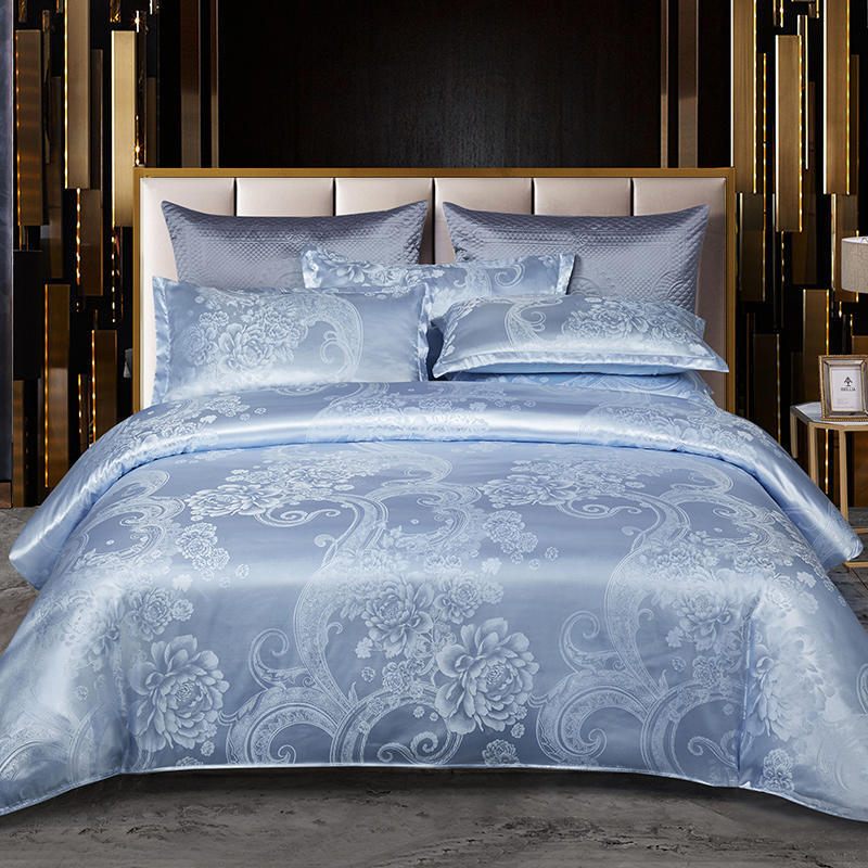 🔥Olympic Sale - 40%-49% de réduction + Livraison gratuite✈️🔥Livraison gratuite🔥Linge de lit luxueux en satin jacquard, 4 pièces