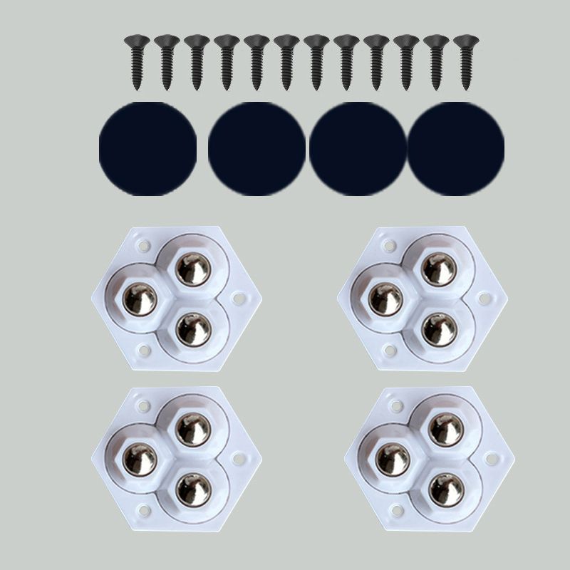 🔥Nouvelle vente à chaud❤️🔥 Roulettes à trois billes pivotant sur 360° 4pcs/pack