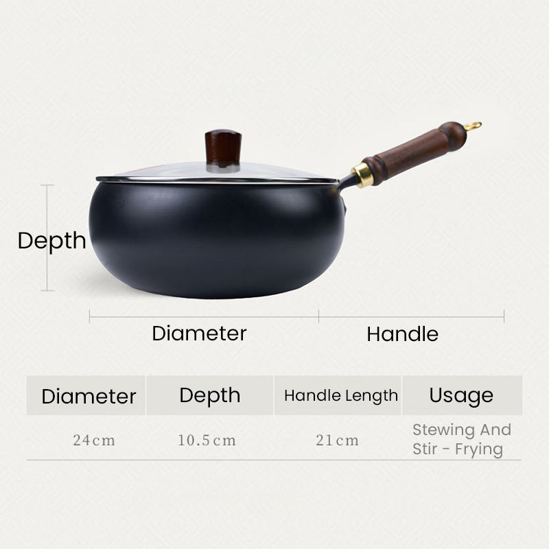 đ„Bonne aide dans la cuisineâPot en fer Ă©pais non revĂȘtu
