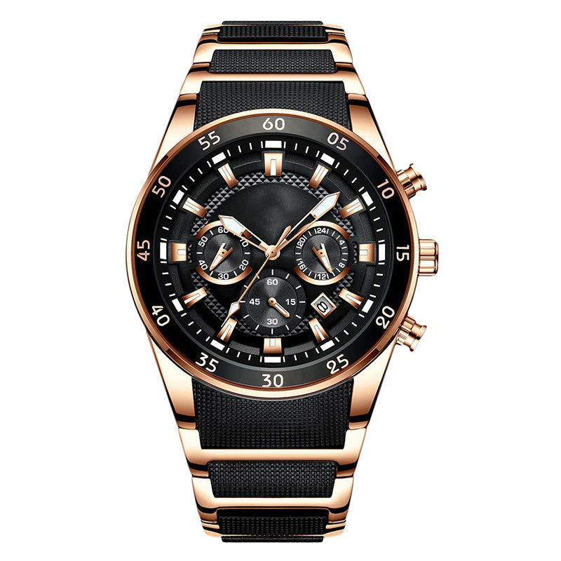 ⌚Remise de 52% de la valeur🔥Montre à quartz multifonctionnelle étanche pour hommes