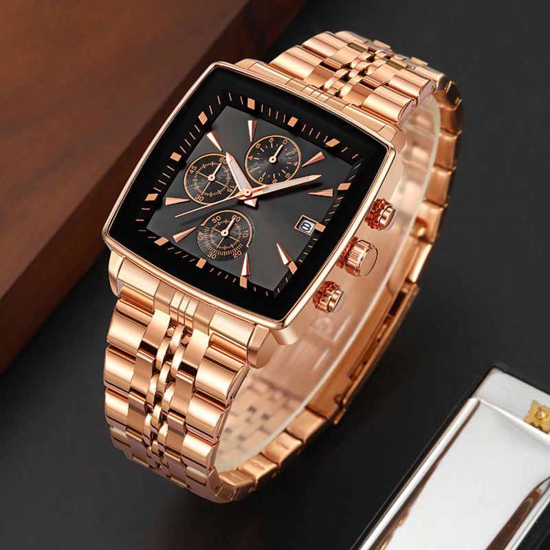 ⌚50% de réduction🔥Montre à quartz multifonctionnelle étanche pour hommes