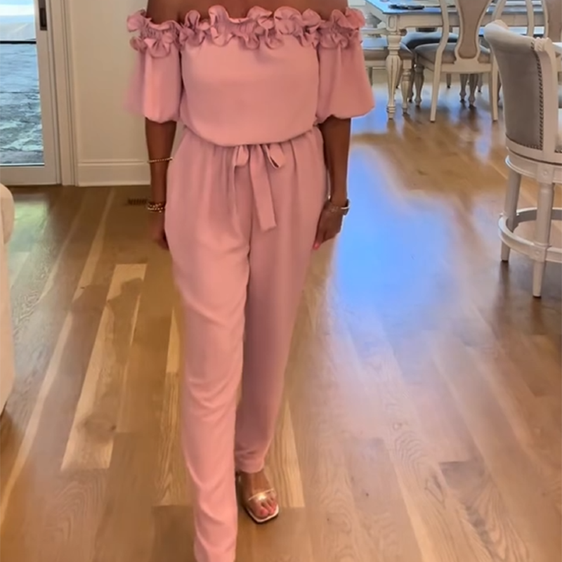 đSummer Sale 50% OFFđč đ„Off-Shoulder Frill Design JumpsuitÂ