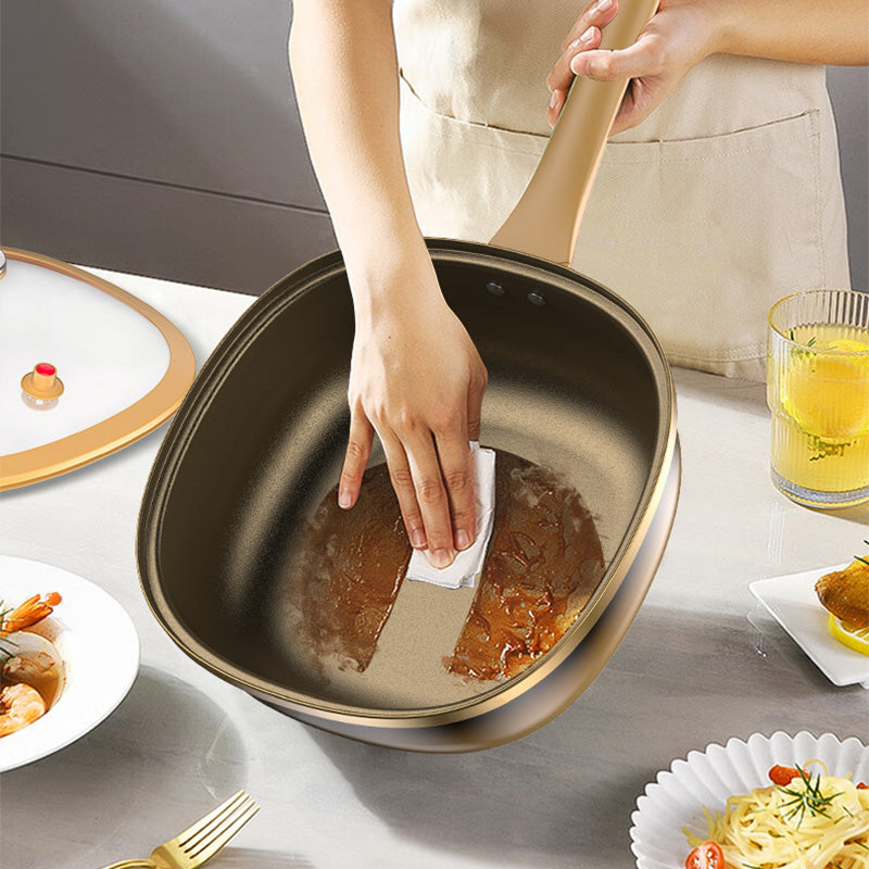 ⏳Spécial à durée limitée⏰Pot anti-adhésif en alliage de titane de 12 pouces avec couvercle🍳