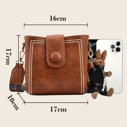 👜Vintage Fashion Bag with Adjustable Wider Shoulder Strap (Sac à la mode vintage avec bandoulière réglable)