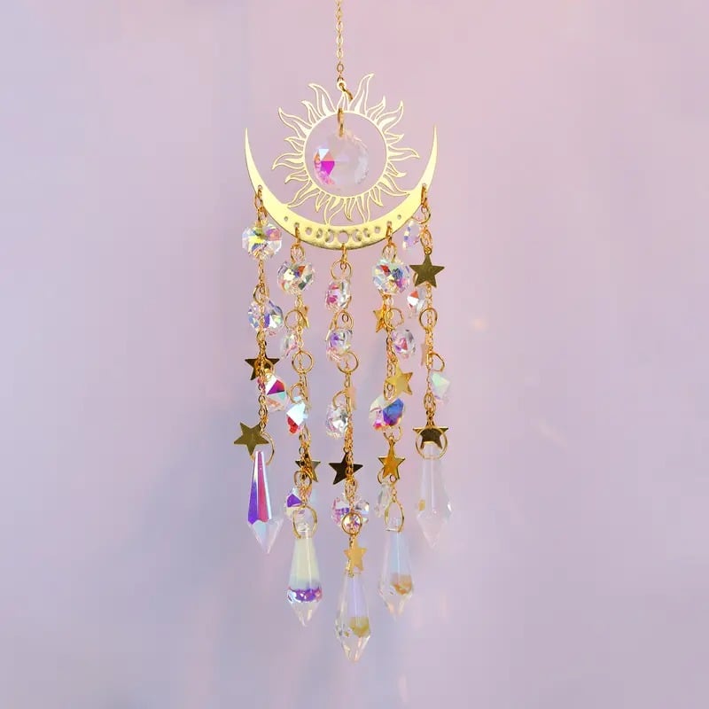 ⏰Dernier jour de vente !!⌛✨ Attrape-soleil en cristal, décoration intérieure et extérieure pour fenêtre, chambre, cour, jardin☪️