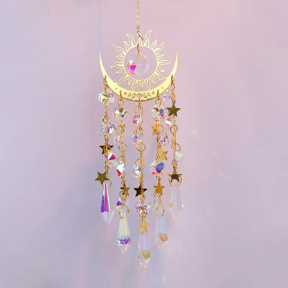 ⏰Dernier jour de vente !!⌛✨ Attrape-soleil en cristal, décoration intérieure et extérieure pour fenêtre, chambre, cour, jardin☪️