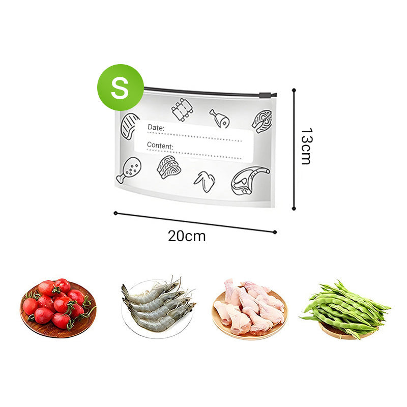 🥢Sac de Conservation en Aluminium Reutilisable et Fermable🌍Parfait pour Stocker et Protéger Vos Aliments!