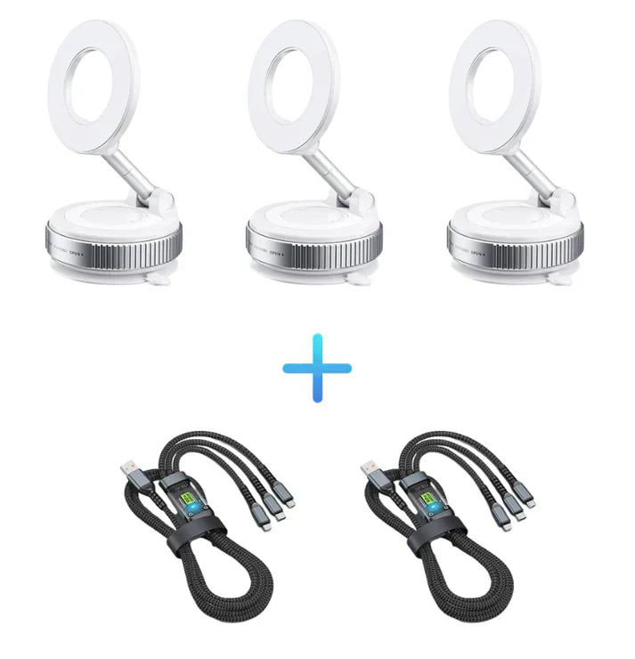 🔥Achetez plus économisez plus 🔄Support Téléphone Magnétique sous Vide Réglable à 360°📱🚗