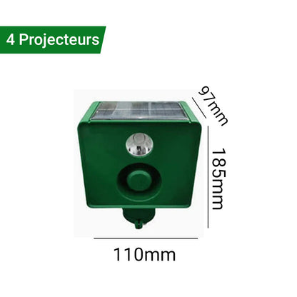 💥Lampe d'avertissement solaire anti - bête avec volume élevé