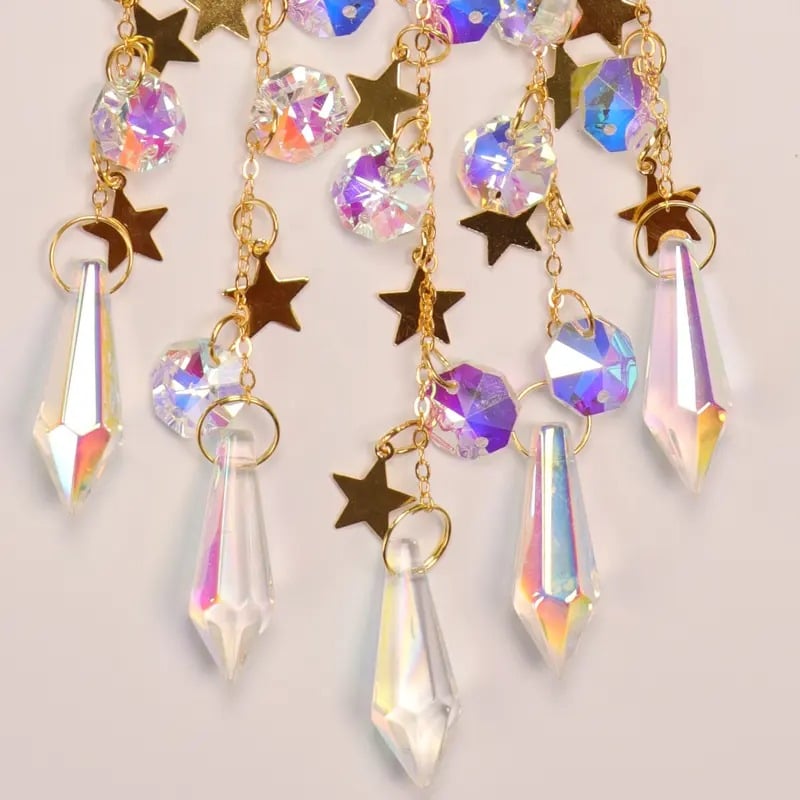 ⏰Dernier jour de vente !!⌛✨ Attrape-soleil en cristal, décoration intérieure et extérieure pour fenêtre, chambre, cour, jardin☪️