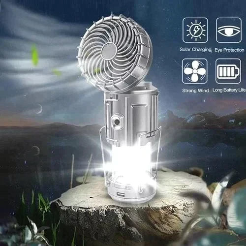 💡💡🎁Vente chaude 50% de réduction🎁🔥Lanterne de camping LED portable avec ventilateur