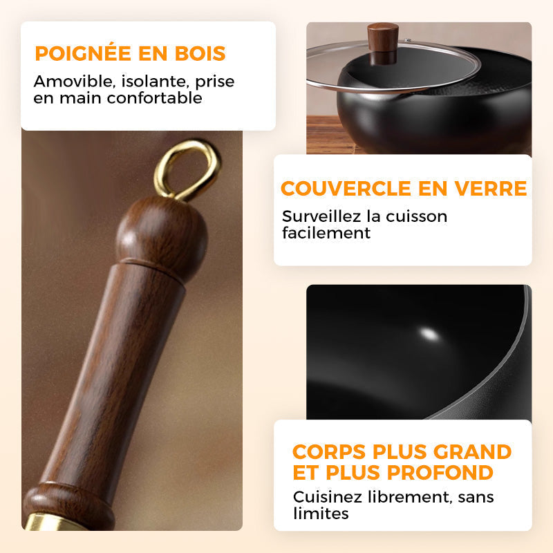 🔥 🔥 Assurance qualité + Poêle en fer épais à revêtement non toxique 🎁Demi-tarif pour une durée limitée !
