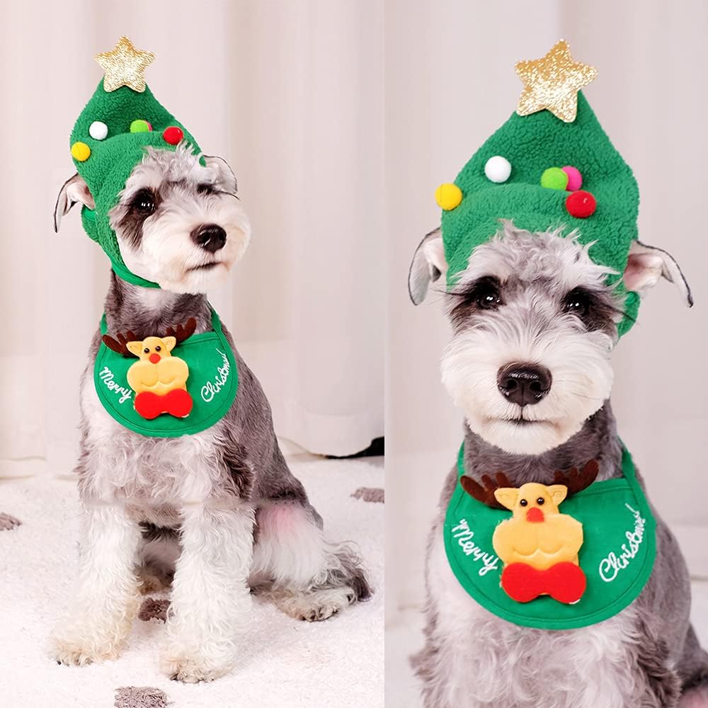 🎄Adorable bonnet à pompon en forme de sapin de Noël🎅