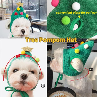 🎄Adorable bonnet à pompon en forme de sapin de Noël🎅