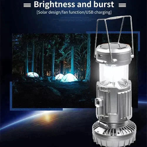💡💡🎁Vente chaude 50% de réduction🎁🔥Lanterne de camping LED portable avec ventilateur