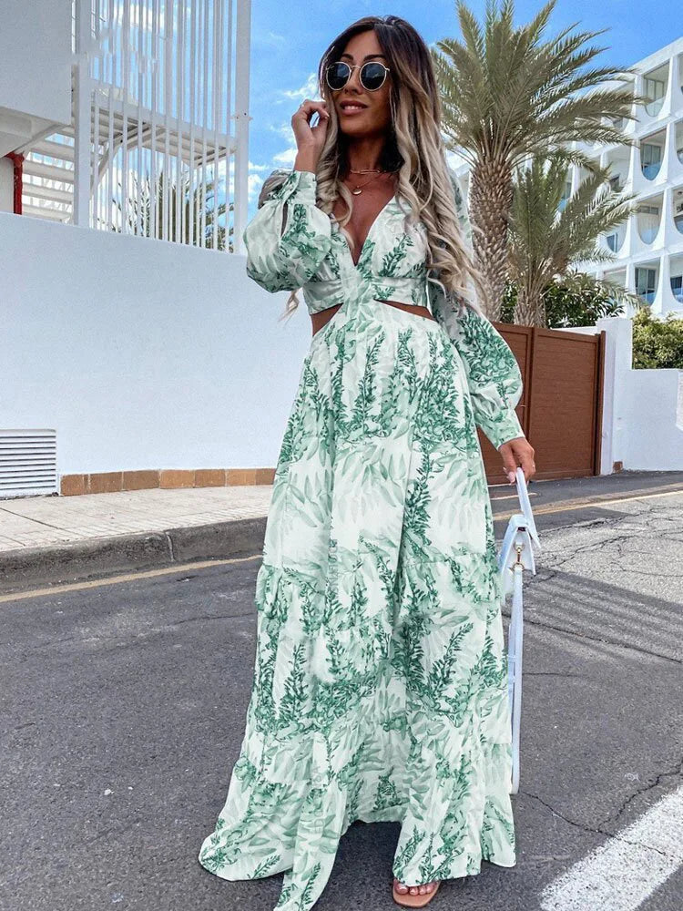 Robe femme 2024 Manches longues et décolleté