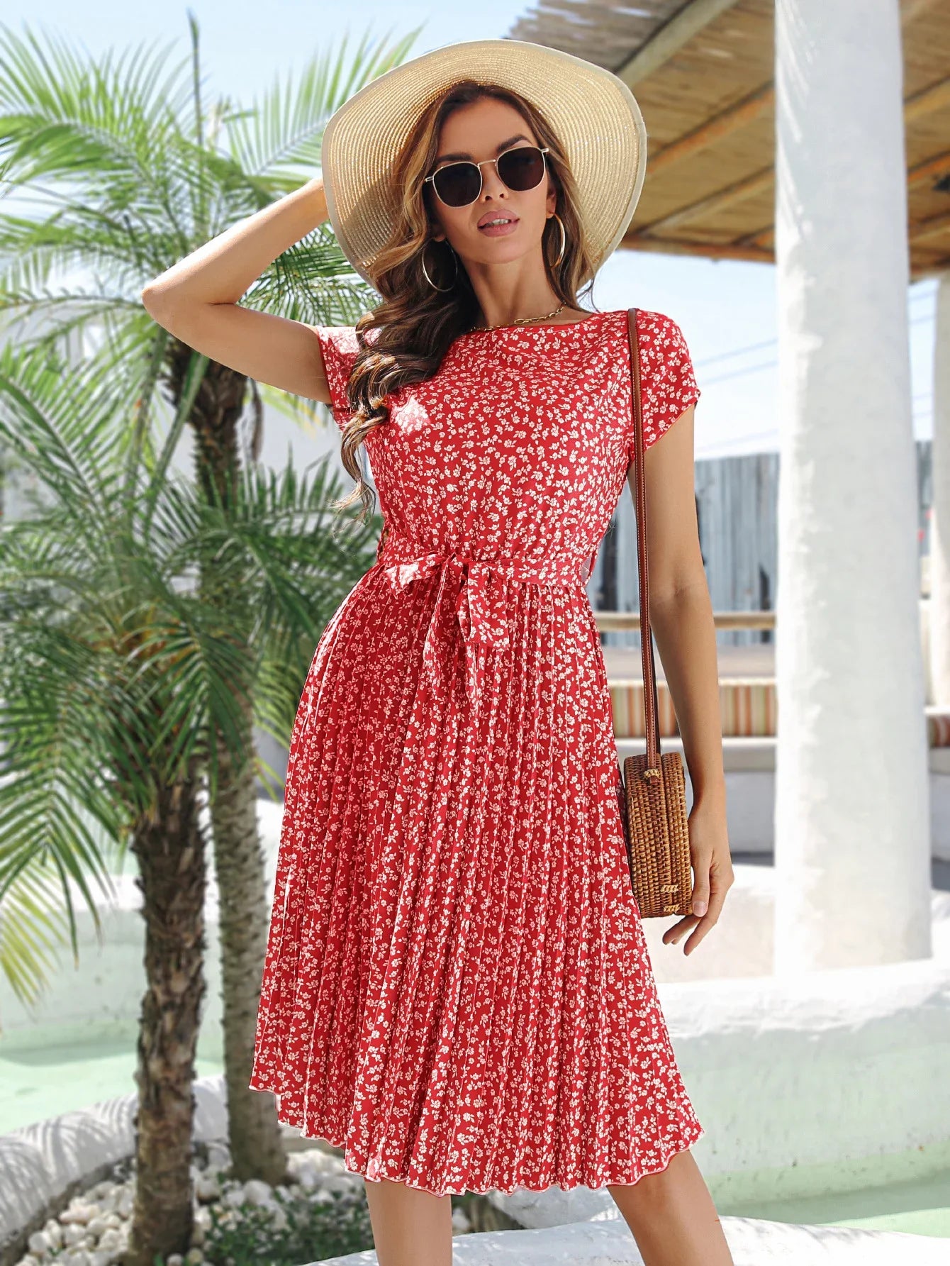 Robe à fleurs pour femmes pour le printemps et l'été
