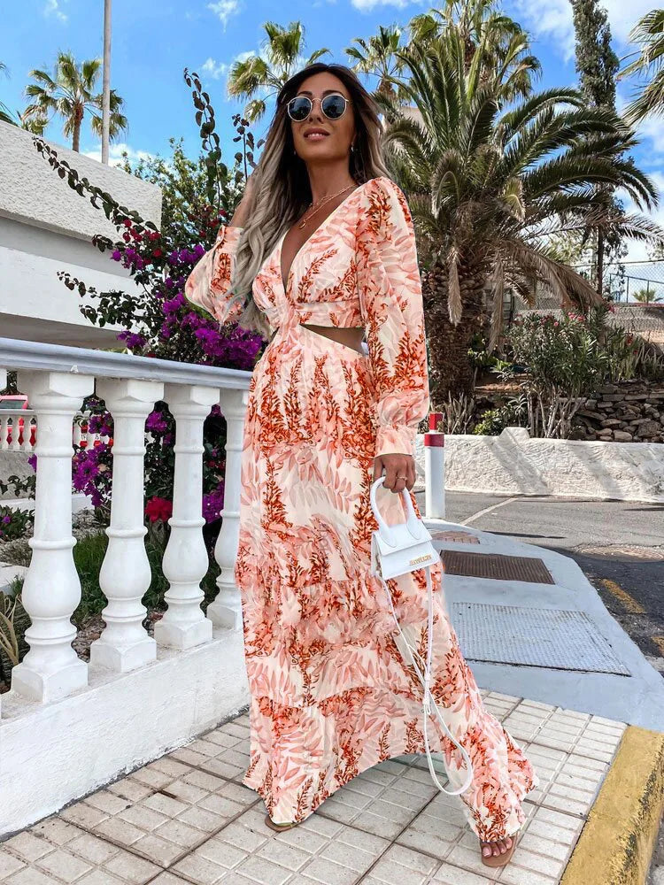 Robe femme 2024 Manches longues et décolleté