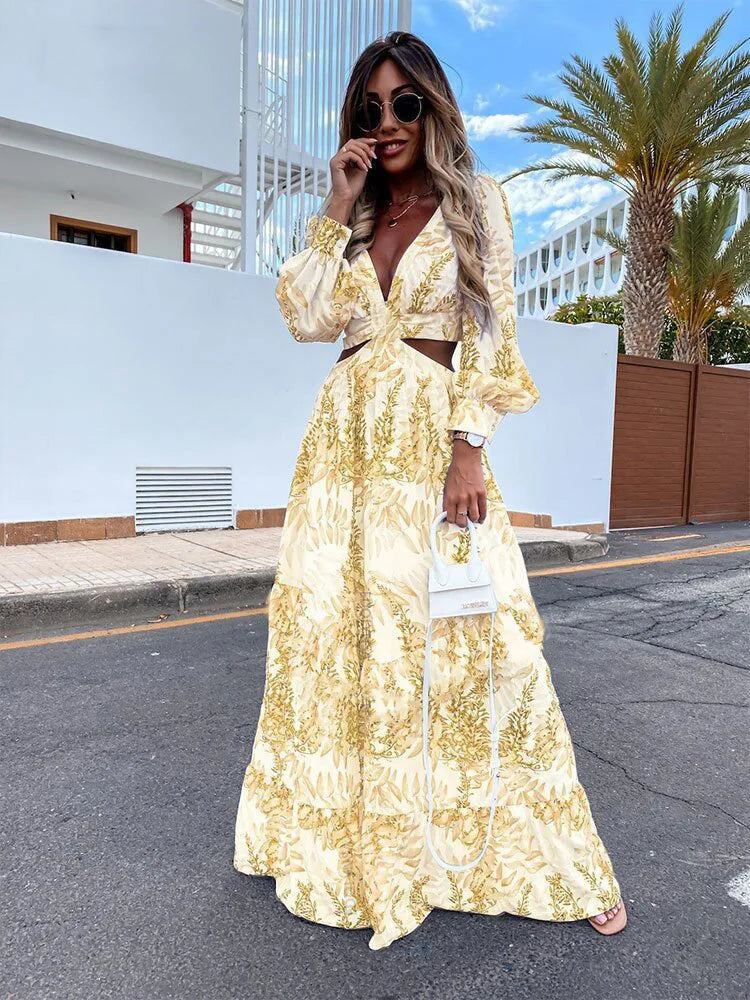 Robe femme 2024 Manches longues et décolleté
