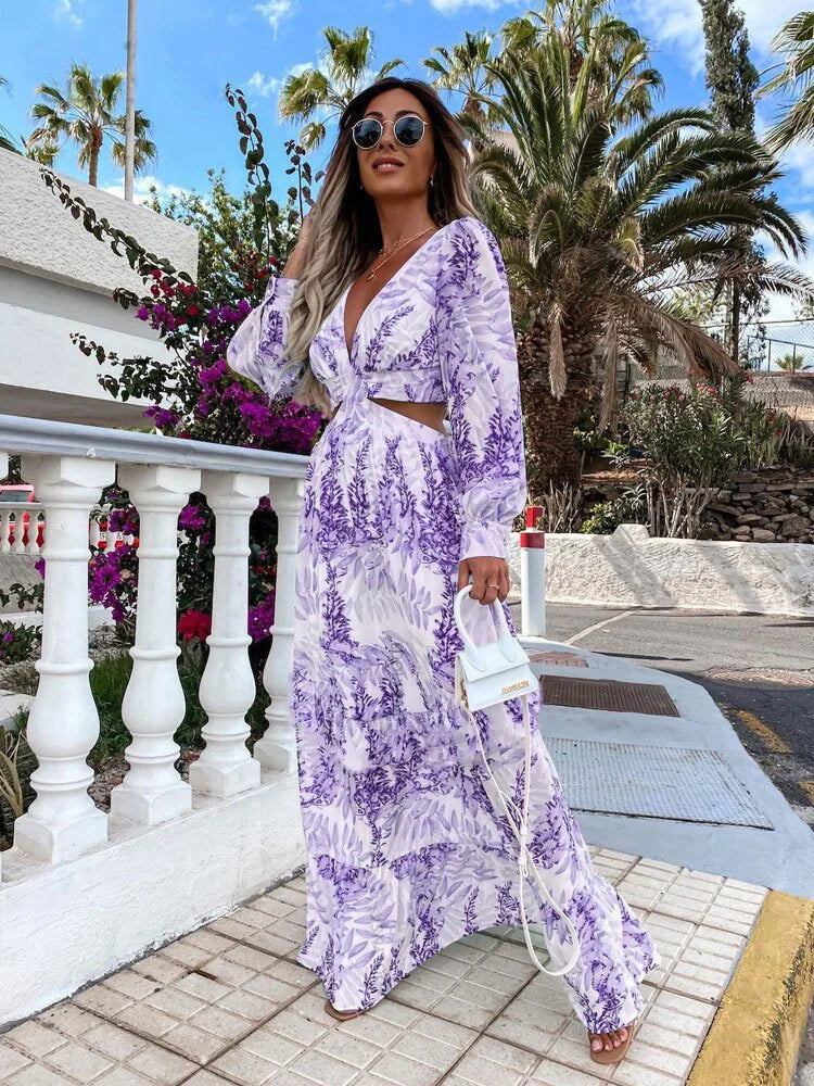 Robe femme 2024 Manches longues et décolleté