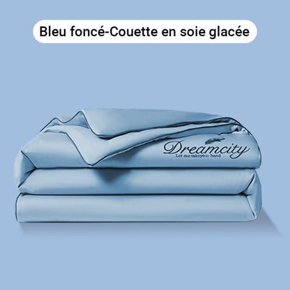 【Vente directe d'usine】❄️Parure de lit quatre pièces en velours de haute qualité💕Confortable et rafraîchissant