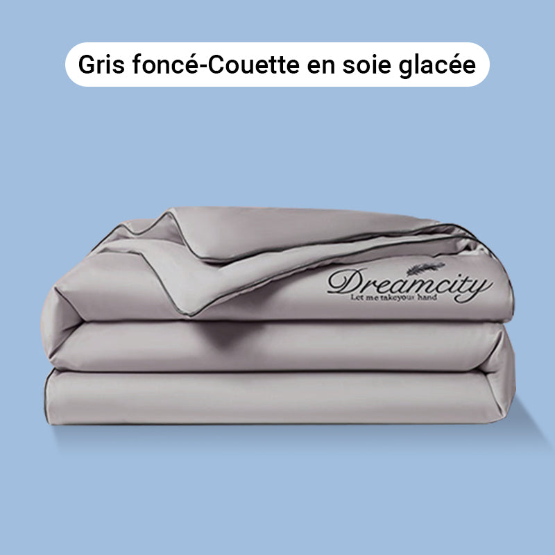 【Vente directe d'usine】❄️Parure de lit quatre pièces en velours de haute qualité💕Confortable et rafraîchissant