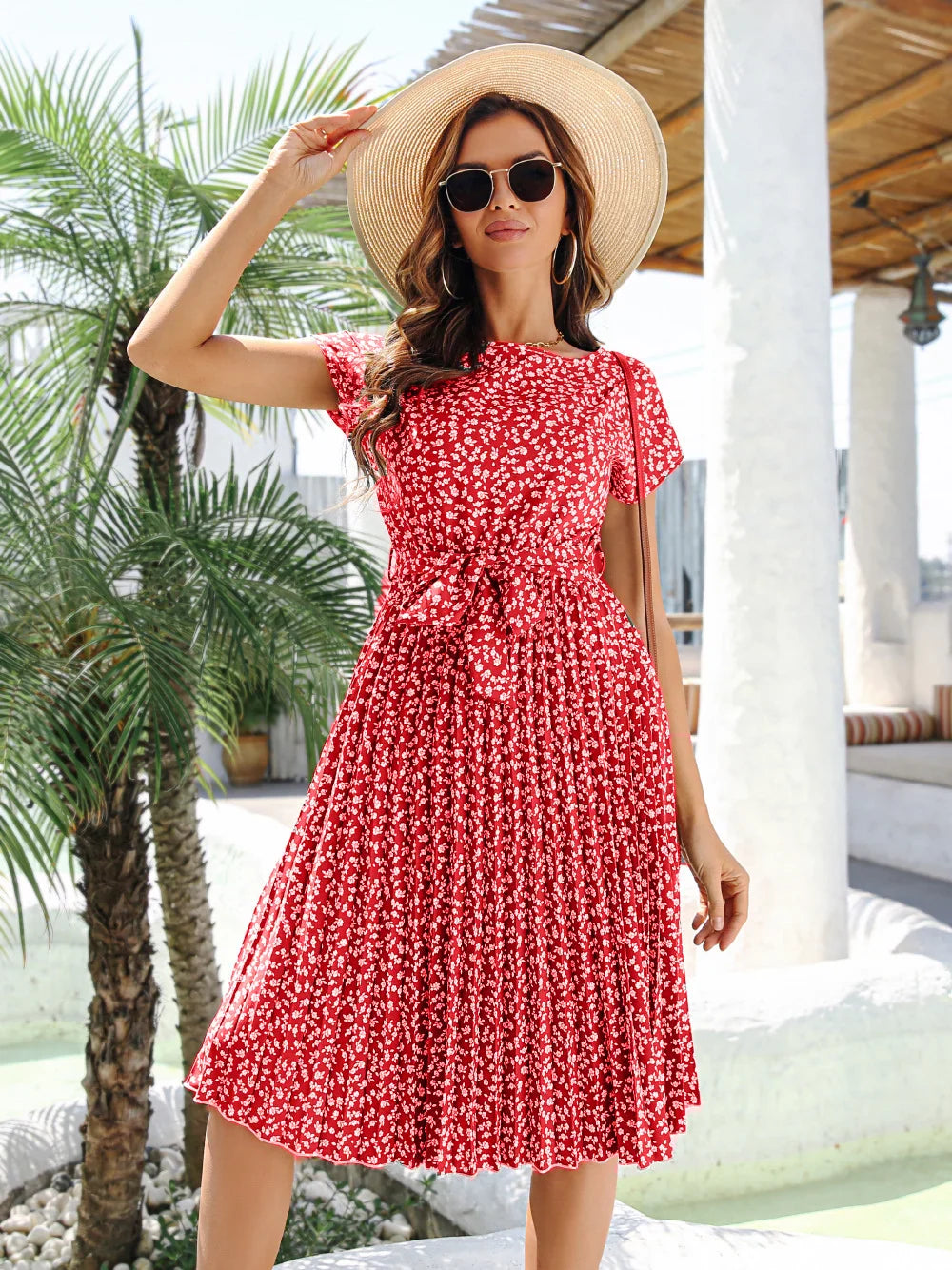 Robe à fleurs pour femmes pour le printemps et l'été