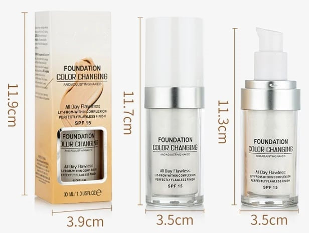 🌸Achetez plus, obtenez plus, jusqu'à 50 % de réduction🌸2024 pour le meilleur fond de teint changeant pour peaux matures