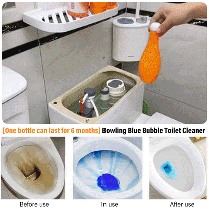 🏆Nettoyant pour cuvette de toilette Bowling Blue Bubble🌿👑