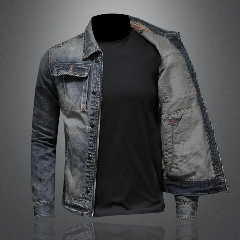 Veste en jean pour hommes Pyery