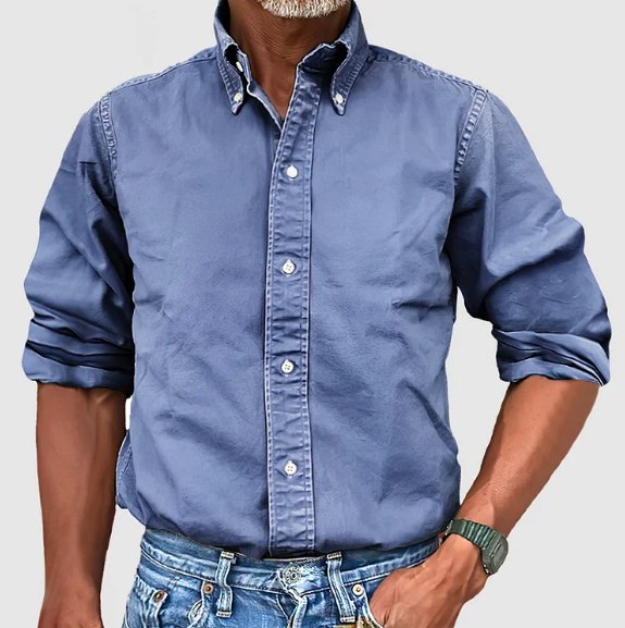 Chemise classique en tissu de première qualité