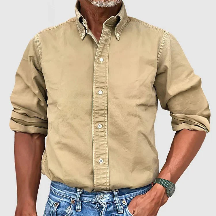 Chemise classique en tissu de première qualité