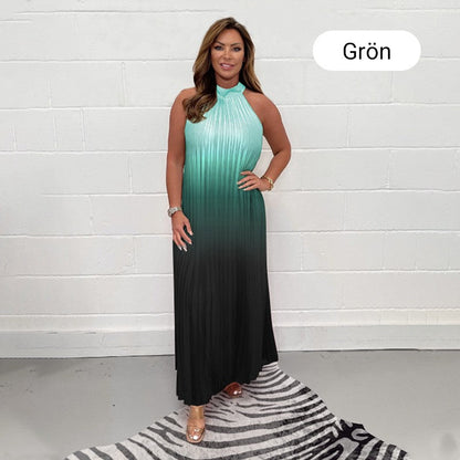 💟💃Robe sans manches à plis dégradés
