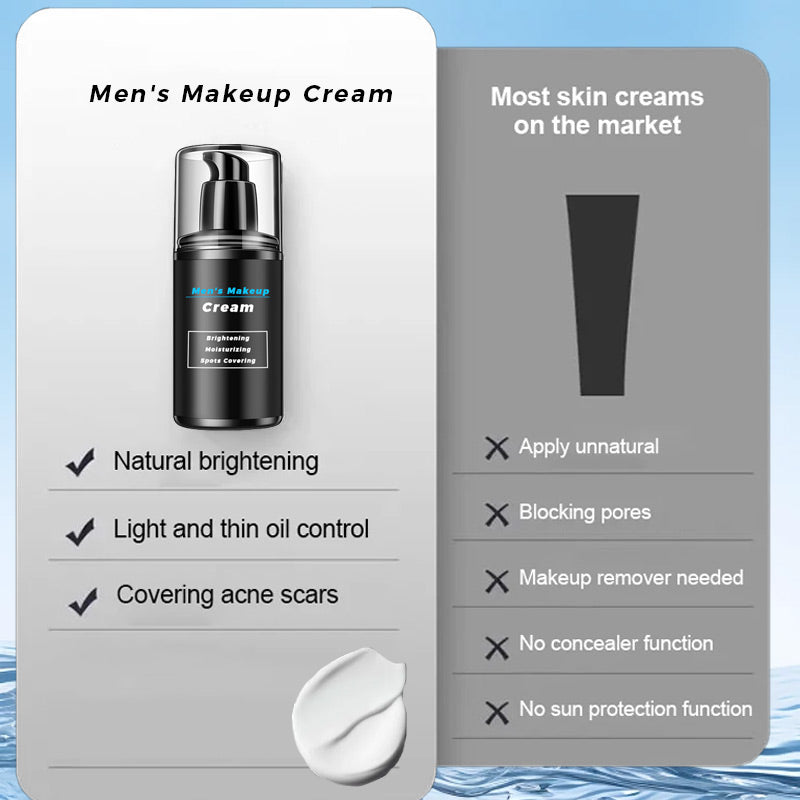 Maquillage en crème pour hommes pour éclaircir, hydrater et couvrir les imperfections