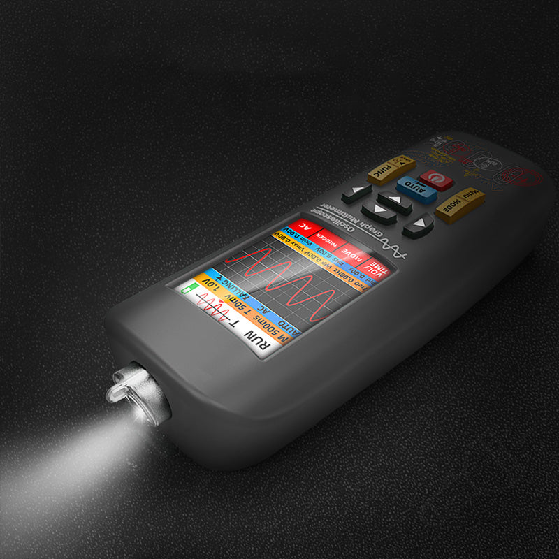Multimètre Graphique Portable 3-en-1 - Oscilloscope, Inspecteur et Lampe de Poche