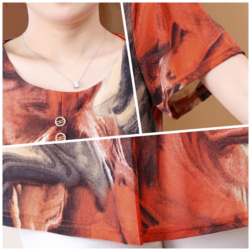 Top imprimé taille plus pour femmes