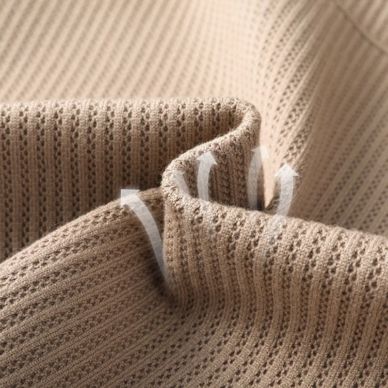 Manteau à manches longues en tricot à revers pour hommes