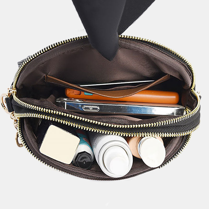 Sac à bandoulière large avec fermeture à glissière