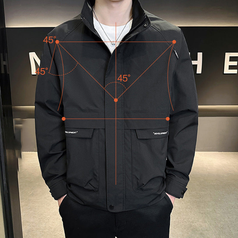Veste zippée élégante avec poches pour hommes