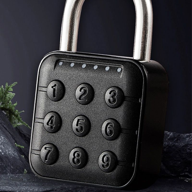 Cadenas avec mot de passe à 6 chiffres Anti-cisaillement Anti-vol