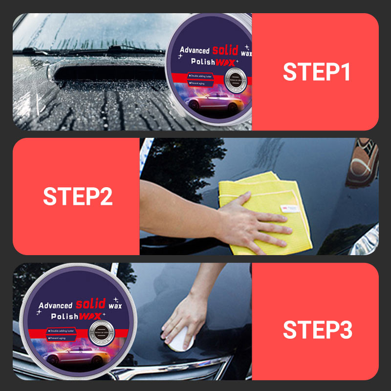 Cire de polissage pour voiture à protection forte et durable