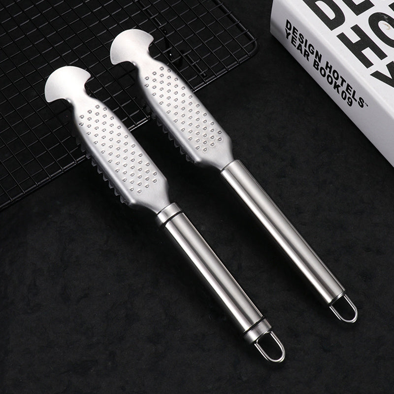 🔪Écailleur de poisson en acier inoxydable🏠
