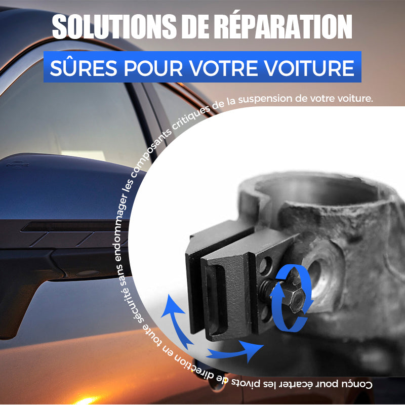 Écarteur universel de fusée de direction de moyeu fendu de suspension de voiture